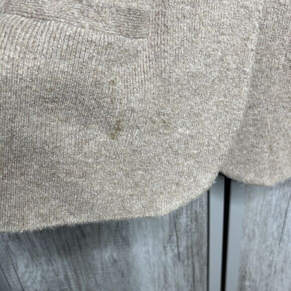 J Crew Cocoon Sweater Cardigan Tan Brown Single Button Size Medium - Picture 8 of 8